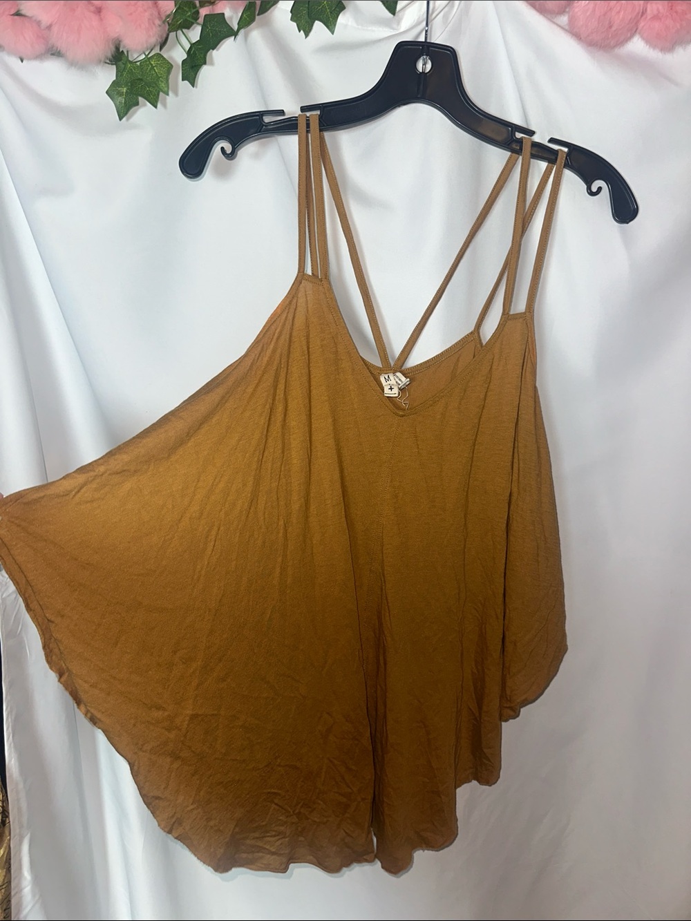 Urban Outfitters Rust Brown Double-Strap Swing Cami